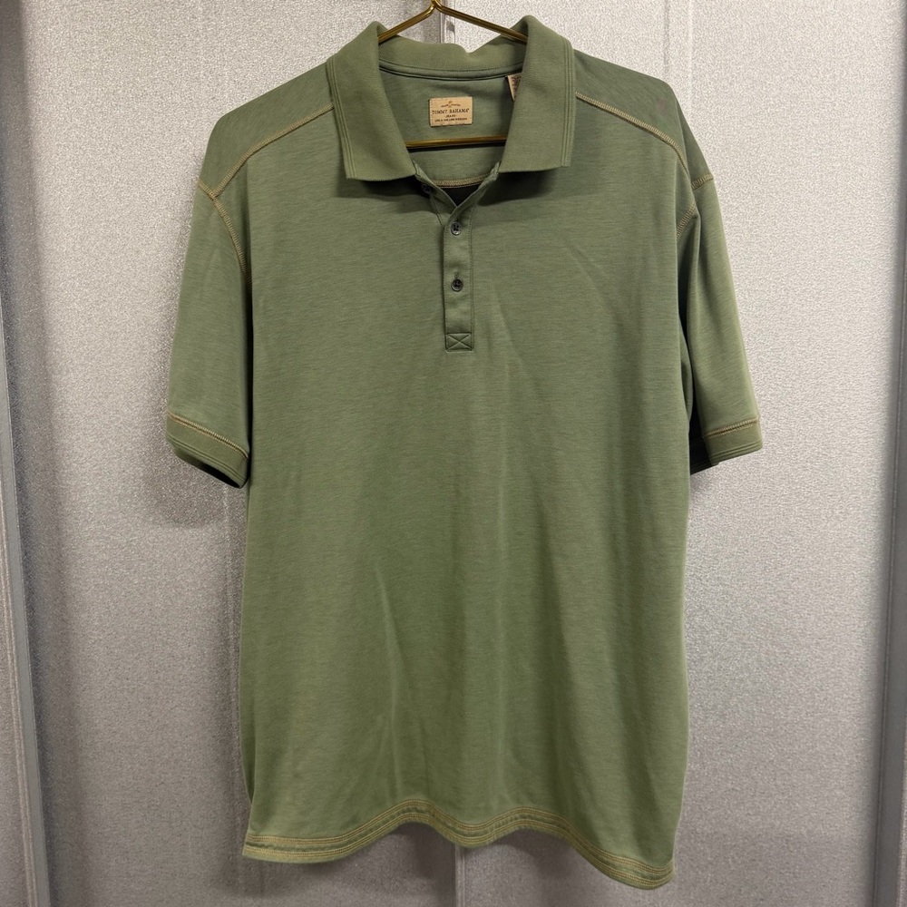 Tommy Bahama Polo Shirt Pima Cotton Green XL